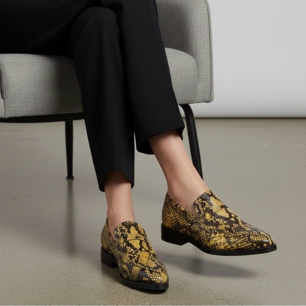 Rebecca Minkoff Pacey snake print loafer 8